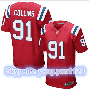 Nike New England Patriots #91 Jamie Collins Red Alternate Men's Stitched NFL Elite Jersey Nike New England Patriots #91 Jamie Collins Red Alternate Men's Stitched NFL Elite Jersey
