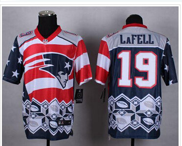 New New England Patriots #19 Brandon LaFell Navy Blue NFL Elite Noble Fashion Jersey
