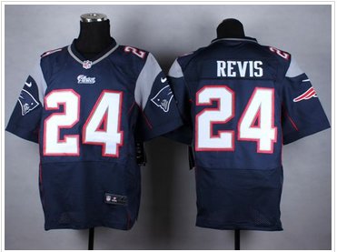 New New England Patriots #24 Darrelle Revis Navy Blue Team Color NFL Elite Jersey