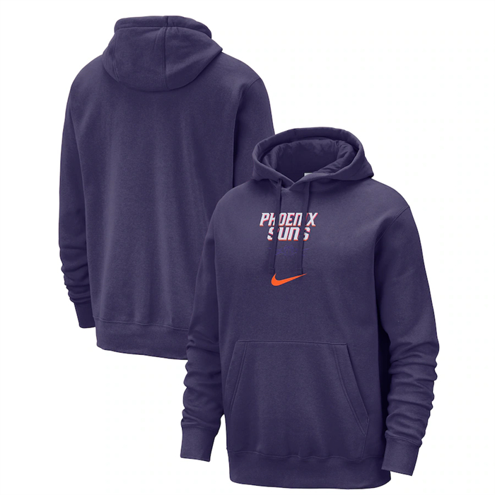 Men's Phoenix Suns Purple 2023 24 City Edition Essential Club Pullover Hoodie