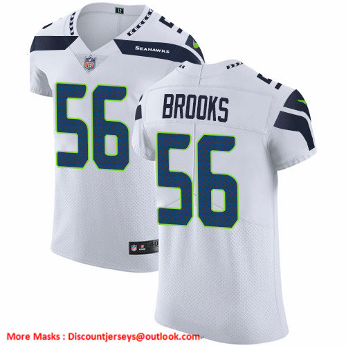 Nike Seahawks #56 Jordyn Brooks White Men's Stitched NFL New Elite Jersey