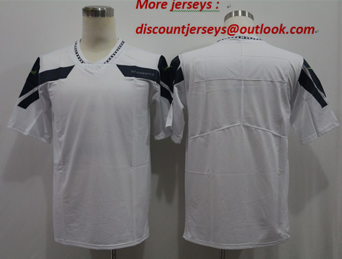 Nike Seahawks Blank White Vapor Untouchable Limited Jersey