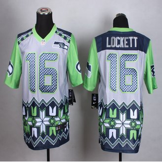 New Seattle Seahawks #16 Tyler Lockett Men's Stitched NFL Elite Noble Fashion Jersey