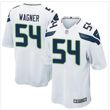 New Seattle Seahawks #54 Bobby Wagner White NFL Game Jersey