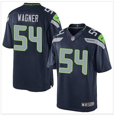 New Seahawks #54 Bobby Wagner Steel Blue Team Color Men's Stitched NFL Limited Jersey