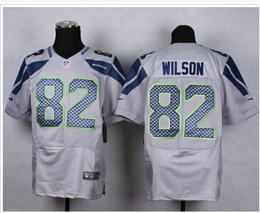New Seattle Seahawks #82 Luke Willson Grey Alternate NFL Elite Jersey
