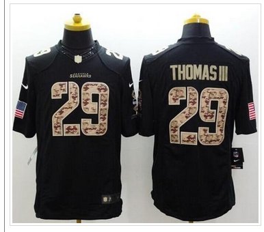 NEW Seattle Seahawks #29 Earl Thomas III Black NFL Limited Salute to service jersey