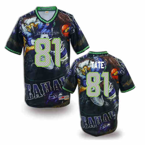 New Seattle Seahawks #81 Golden Tate Team Color NFL Elite Fanatical Version Jersey