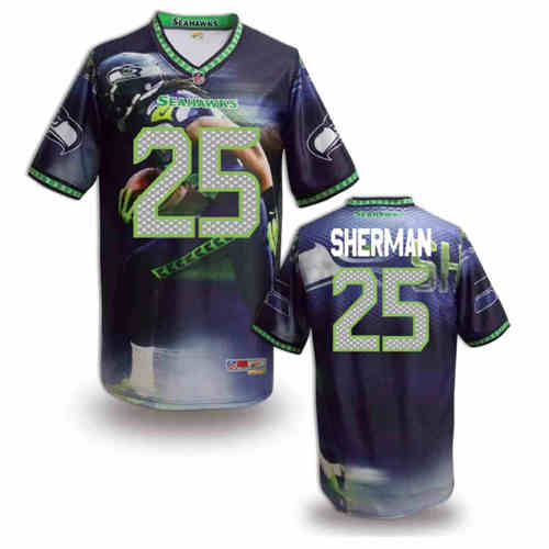 New Seattle Seahawks #25 Richard Sherman Team Color Elite Fanatical Version Jersey New Seattle Seahawks #25 Richard Sherman Team Color Elite Fanatical Version Jersey