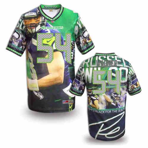 New Seattle Seahawks 54 Bobby Wagner Team Color Elite Fanatical Version Jersey