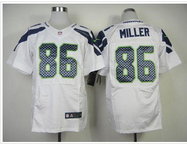 NEW Seattle Seahawks #86 Zach Miller White NFL Elite Jersey NEW Seattle Seahawks #86 Zach Miller White NFL Elite Jersey