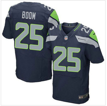 NEW Seattle Seahawks #25 Richard Sherman Steel Blue Team Color NFL Legion of Boom Elite Jersey