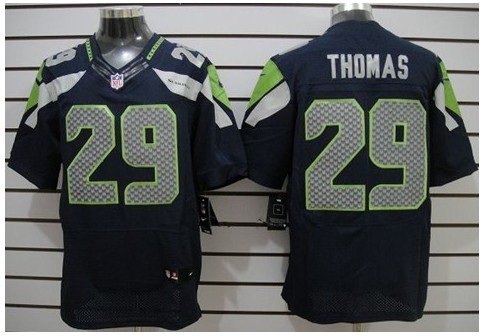 Seattle Seahawks #29 Earl Thomas Blue jersey Elite