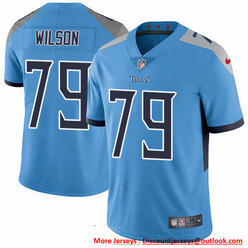 Nike Titans #79 Isaiah Wilson Light Blue Alternate Men's Stitched NFL Vapor Untouchable Limited Jersey