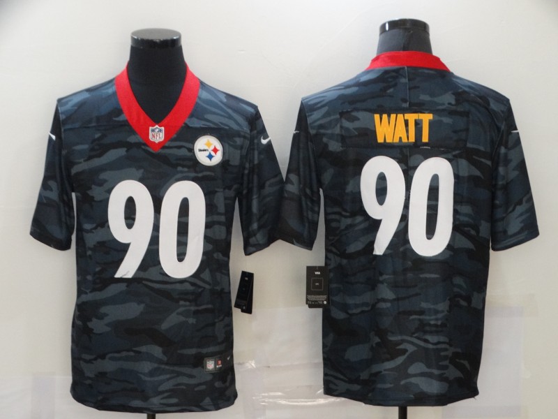 Nike Steelers 90 T.J. Watt Black Camo Limited Jersey Nike Steelers 90 T.J. Watt Black Camo Limited Jersey