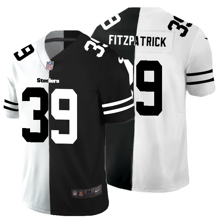 Pittsburgh Steelers #39 Minkah Fitzpatrick Men's Black V White Peace Split Nike Vapor Untouchable Limited NFL Jersey Pittsburgh Steelers #39 Minkah Fitzpatrick Men's Black V White Peace Split Nike Vapor Untouchable Limited NFL Jersey