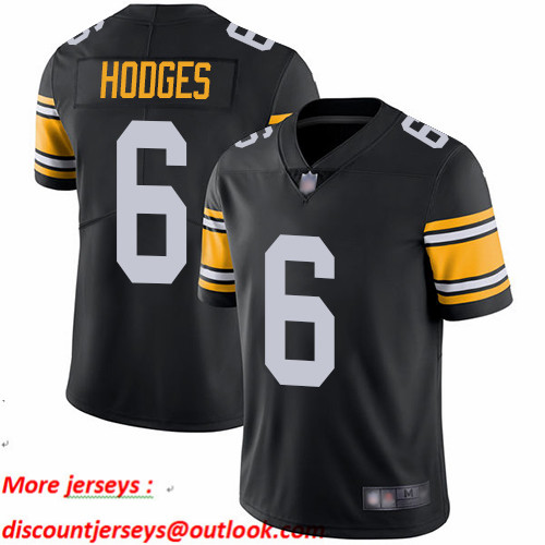 Steelers #6 Devlin Hodges Black Alternate Men's Stitched Football Vapor Untouchable Limited Jersey