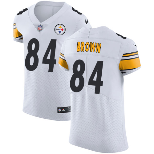 Nike Steelers #84 Antonio Brown White Men's Stitched NFL Vapor Untouchable Elite Jersey Nike Steelers #84 Antonio Brown White Men's Stitched NFL Vapor Untouchable Elite Jersey