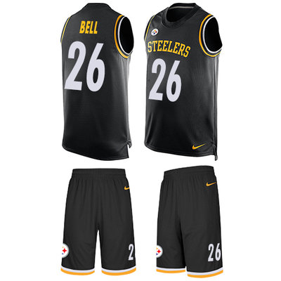Nike Steelers #26 Le'Veon Bell Black Team Color Men's Stitched NFL Limited Tank Top Suit Jersey