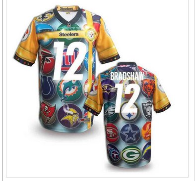 Pittsburgh Steelers #12 BRADSHAW Men's Stitched NFL Elite Fanatical Version Jersey (8) Pittsburgh Steelers #12 BRADSHAW Men's Stitched NFL Elite Fanatical Version Jersey (8)