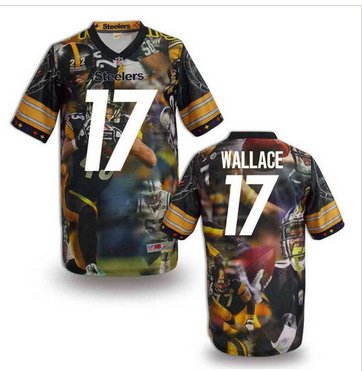Pittsburgh Steelers #17 WALLACE Men's Stitched NFL Elite Fanatical Version Jersey (5) Pittsburgh Steelers #17 WALLACE Men's Stitched NFL Elite Fanatical Version Jersey (5)