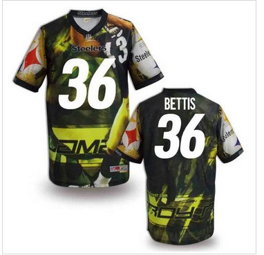 Pittsburgh Steelers #36 BETTIS Men's Stitched NFL Elite Fanatical Version Jersey (6)