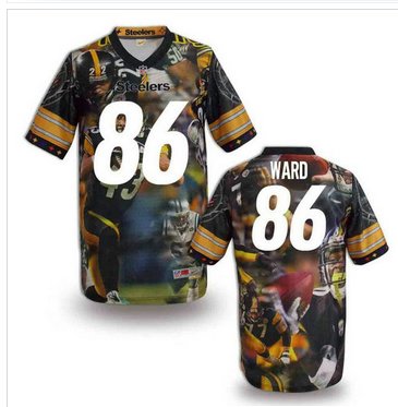 Pittsburgh Steelers #86 WARD Men's Stitched NFL Elite Fanatical Version Jersey (5)