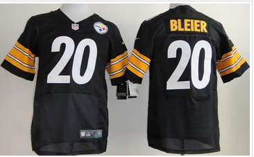 NEW Pittsburgh Steelers #20 Rocky Bleier Black Team Color NFL Elite Jersey