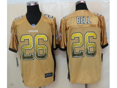 NEW nfl jerseys pittsburgh steelers #26 bell gold(Elite drift fashion)(bell)