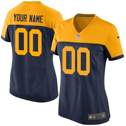 Nike Green Bay Packers Elite Navy Blue Alternate Women's Jersey NFL Vapor Untouchable Customized jerseys Nike Green Bay Packers Elite Navy Blue Alternate Women's Jersey NFL Vapor Untouchable Customized jerseys