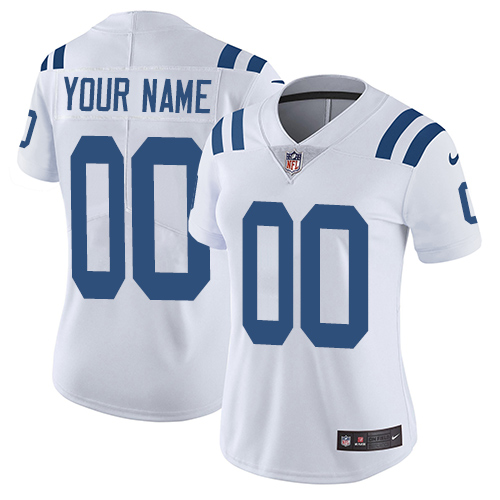 Nike Indianapolis Elite White Road Women's Jersey NFL Colts Vapor Untouchable Customized jerseys