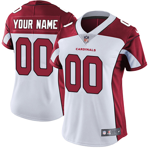 Nike Arizona Cardinals Elite White Road Women's Jersey NFL Vapor Untouchable Customized jerseys
