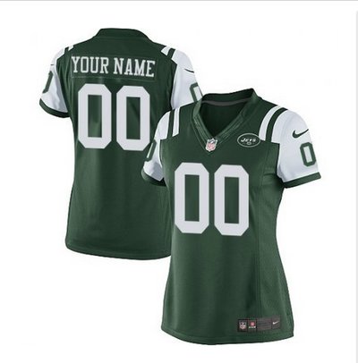 Women's Nike New York Jets Customized Limited Green Team Color NFL Jersey
