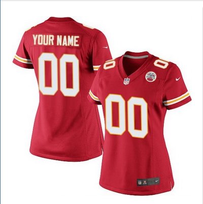 Women's Nike Kansas City Chiefs Customized Elite Red Team Color NFL Jersey