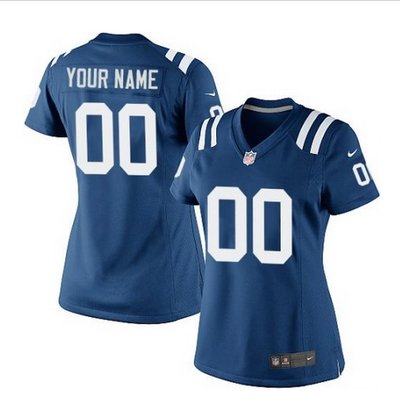 Women's Nike Indianapolis Colts Customized Elite Royal Blue Team Color NFL Jersey