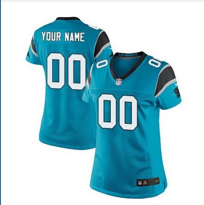 Women's Nike Carolina Panthers Customized Limited Blue Alternate NFL Jersey Women's Nike Carolina Panthers Customized Limited Blue Alternate NFL Jersey