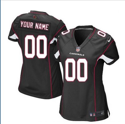 Women's Nike Arizona Cardinals Customized Limited Black Alternate NFL Jersey