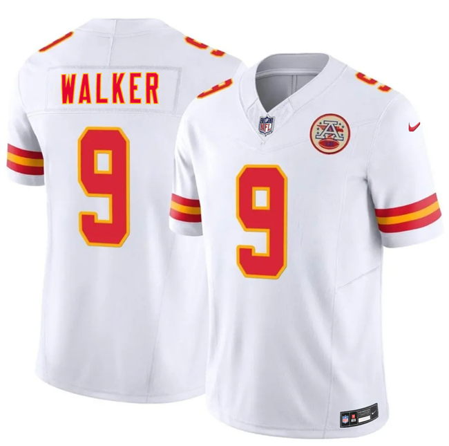 Youth Kansas City Chiefs #9 Kenneth Walker III White 2026 F.U.S.E. Vapor Untouchable Limited Stitched Football Jersey Youth Kansas City Chiefs #9 Kenneth Walker III White 2026 F.U.S.E. Vapor Untouchable Limited Stitched Football Jersey