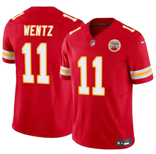 Youth Kansas City Chiefs #11 Carson Wentz Red 2023 F.U.S.E Vapor Untouchable Limited Stitched Football Jersey Youth Kansas City Chiefs #11 Carson Wentz Red 2023 F.U.S.E Vapor Untouchable Limited Stitched Football Jersey