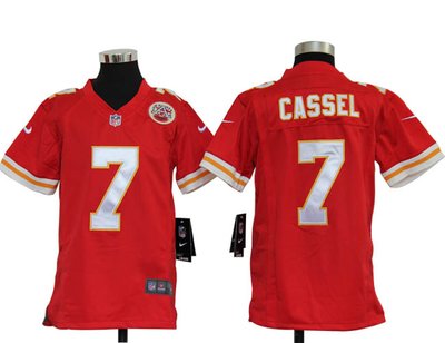 Youth Nike NFL Kansas City Chiefs 7 Matt Cassel Red Jerseys