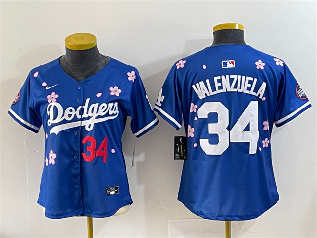 Youth Los Angeles Dodgers #34 Fernando Valenzuela Royal 2025 Tokyo Series Limited Stitched Baseball Jersey Youth Los Angeles Dodgers #34 Fernando Valenzuela Royal 2025 Tokyo Series Limited Stitched Baseball Jersey