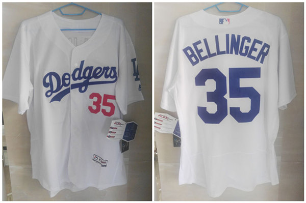 Dodgers #35 Cody Bellinger White Flexbase Authentic Collection Stitched MLB Youth Jersey