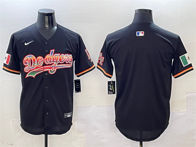 Men's Los Angeles Dodgers Blank Black Mexico Limited Stitched Baseball Jersey Men's Los Angeles Dodgers Blank Black Mexico Limited Stitched Baseball Jersey