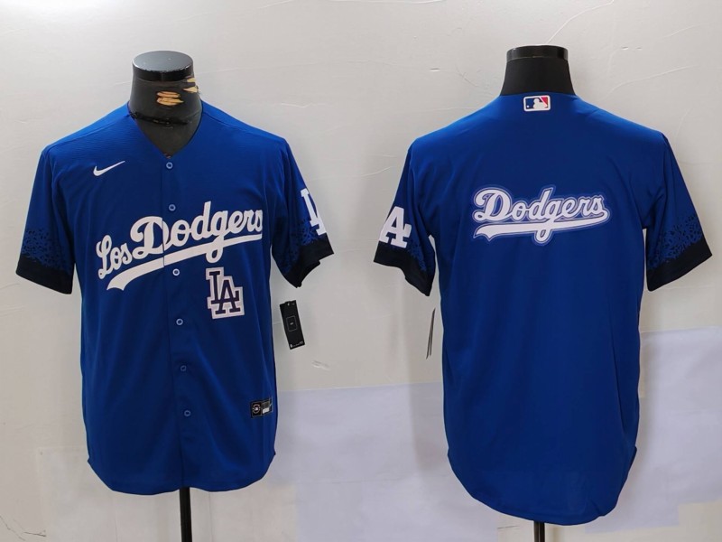 Men's Los Angeles Dodgers Blue Team Big Logo City Connect Cool Base Stitched Baseball Jersey 3 Men's Los Angeles Dodgers Blue Team Big Logo City Connect Cool Base Stitched Baseball Jersey 3