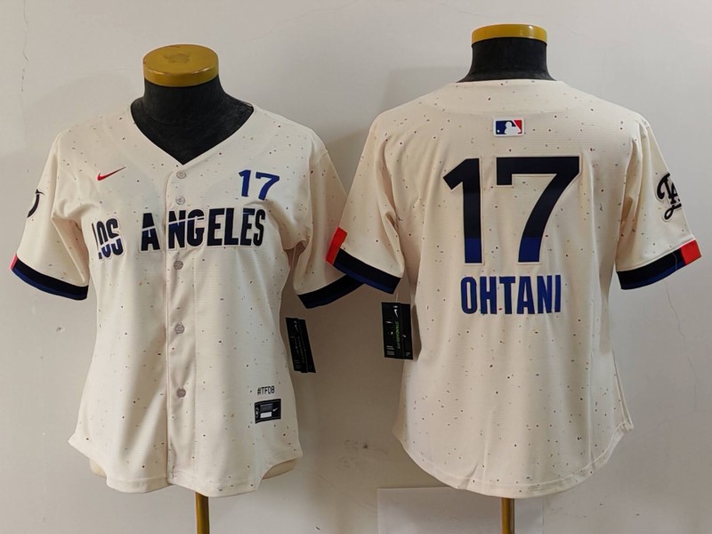 Women's Los Angeles Dodgers #7 Julio Urías Cream Stitched Baseball Jersey2 Women's Los Angeles Dodgers #7 Julio Urías Cream Stitched Baseball Jersey2