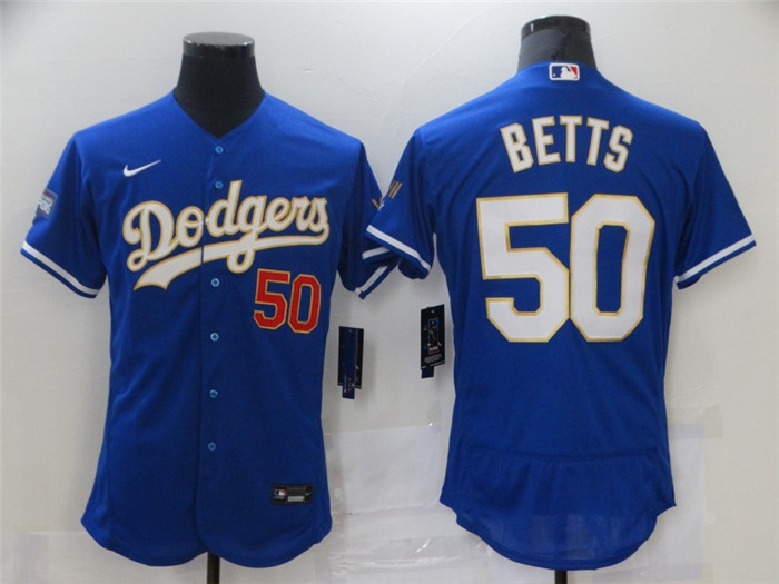 Dodgers 50 Mookie Betts Royal Nike 2021 Gold Program Flexbase Jersey Dodgers 50 Mookie Betts Royal Nike 2021 Gold Program Flexbase Jersey