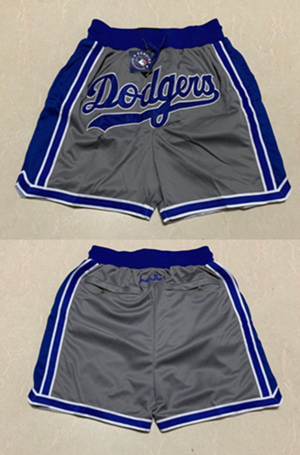 Men's Los Angeles Dodgers Grey Shorts (Run Small) Men's Los Angeles Dodgers Grey Shorts (Run Small)