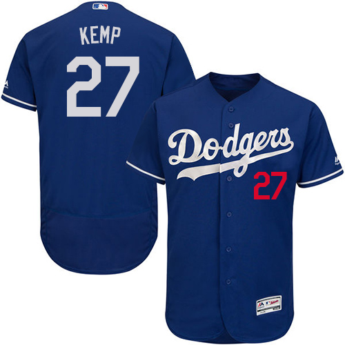 Dodgers #27 Matt Kemp Blue Flexbase Authentic Collection Stitched Baseball Jersey Dodgers #27 Matt Kemp Blue Flexbase Authentic Collection Stitched Baseball Jersey
