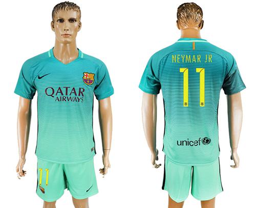 Barcelona #11 Neymar Jr Sec Away Soccer Club Jersey