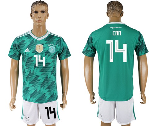 Germany #14 Can Away Soccer Country Jersey